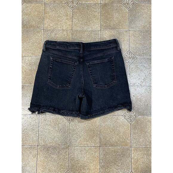 Women’s Free Assembly 90s Cut Off Shorts Black Raw Hem Size 10 Waist 30”-Summer - Picture 2 of 15